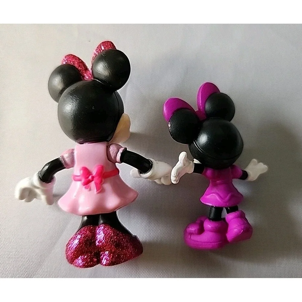 Lot 6 Disney Figures Cake Toppers Minnie & Baby,‎ Donald & Daffy Duck, Goofy +